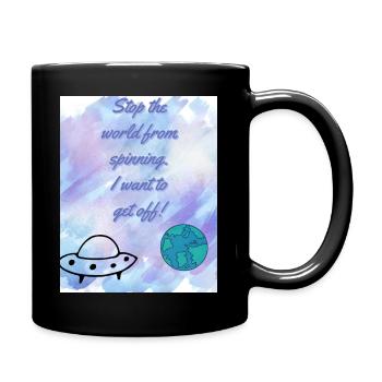 Mad world - Full Colour Mug - black - Right