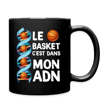 Basket C'est Mon ADN Cadeau Homme Femme Enfant - Mug uni - noir - Droite
