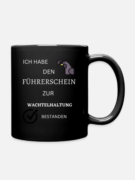 WACHTEL - Tasse einfarbig - Schwarz