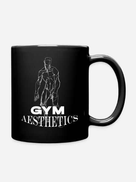 Gym aesthetics Tshirt - Tasse einfarbig - Schwarz