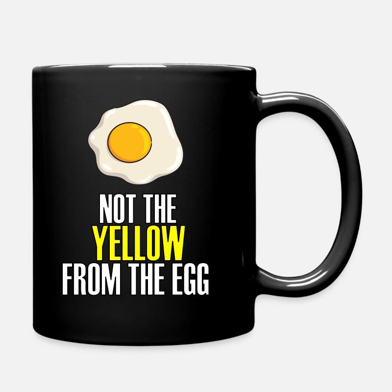 NOT THE YELLOW FROM THE EGG - DENGLISCH FUN SHIRT - Tasse einfarbig - Schwarz