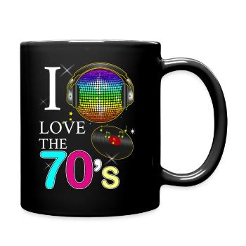 Groove 70s Funky Nostalgia - Full Colour Mug - black - Right