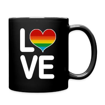 Love LGBT - Full Colour Mug - black - Right