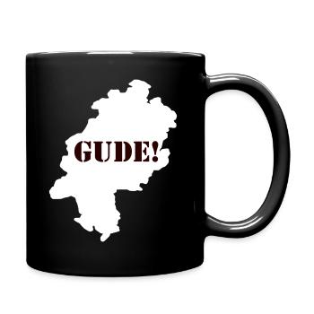 Gude! - Tasse einfarbig - Schwarz - Rechts