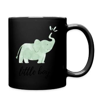 Little Boy / kleiner Junge - Tasse einfarbig - Schwarz - Rechts