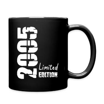2005 limited - Geboren 2005 - 18 Jahre Fun Lustig - Tasse einfarbig - Schwarz - Rechts