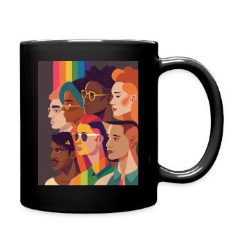 Pride 2023 One Love - Tasse einfarbig - Schwarz - Rechts