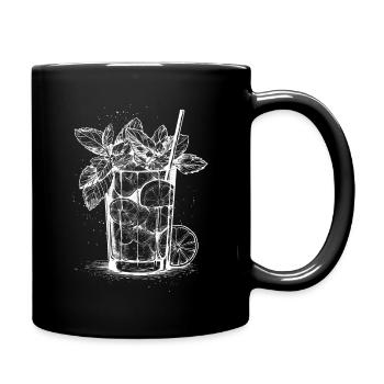Mojito Time - Cool cocktail motif - Full Colour Mug - black - Right