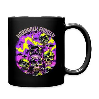 Hardrock Family Skulls - Tasse einfarbig - Schwarz - Rechts
