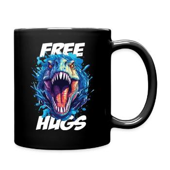 Dino Dinosaur T-Rex Rex Gift - Full Colour Mug - black - Right