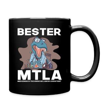 Bester MTLA, Labor assistent - Tasse einfarbig - Schwarz - Rechts