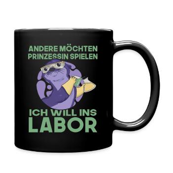 Andere möchten Prinzessin spielen mtla design - Tasse einfarbig - Schwarz - Rechts