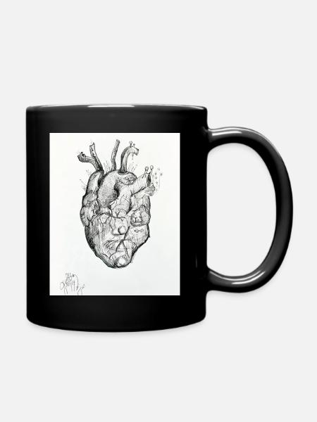 HeartwithFaces - Tasse einfarbig - Schwarz