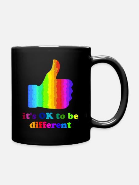 it´s OK to be different - Tasse einfarbig - Schwarz