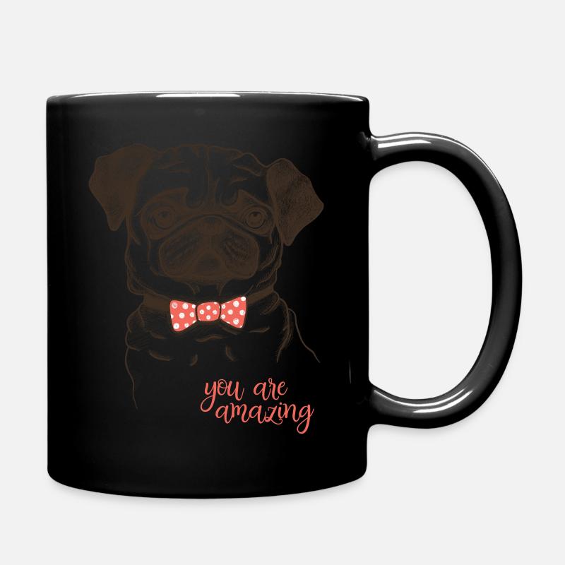 Hund - Tasse einfarbig - Schwarz