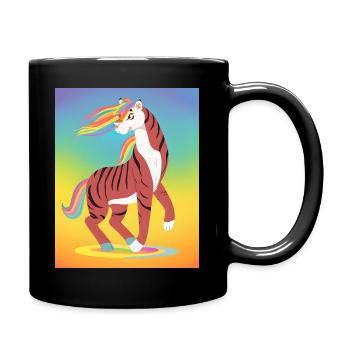 Tigre de fierté - Mug uni - noir - Droite
