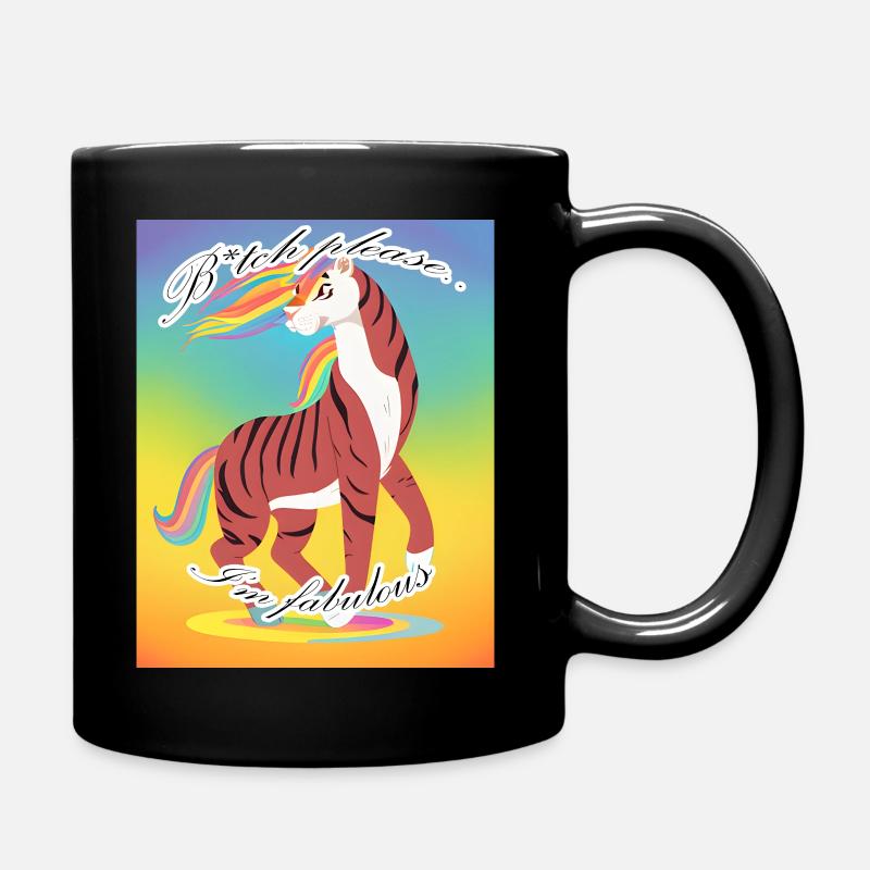 B* please, I'm fabulous! - Tasse einfarbig - Schwarz
