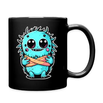 Mignon Blue Horror Zombie Comic Monster - Mug uni - noir - Droite