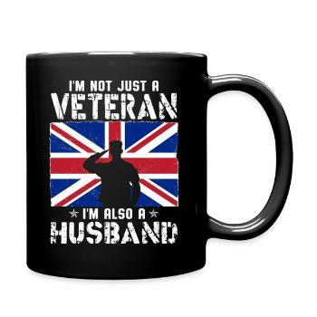 I'm Not Just A Veteran I m Also A Husband - Full Colour Mug - black - Right