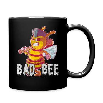 Funny outfit for bee lovers - Full Colour Mug - black - Right