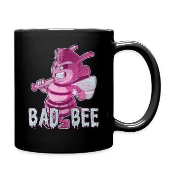 Funny outfit for bee lovers - Full Colour Mug - black - Right