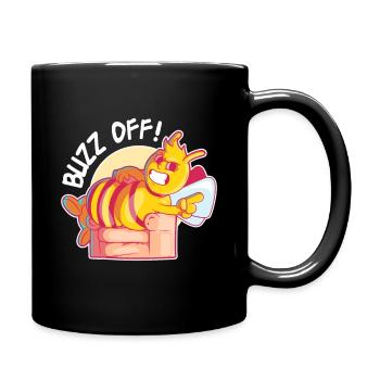 Funny outfit for bee lovers - Full Colour Mug - black - Right
