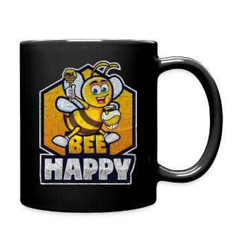 Funny outfit for bee lovers - Full Colour Mug - black - Right