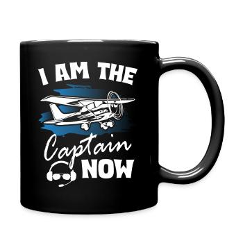 I Am The Captain Now - Full Colour Mug - black - Right