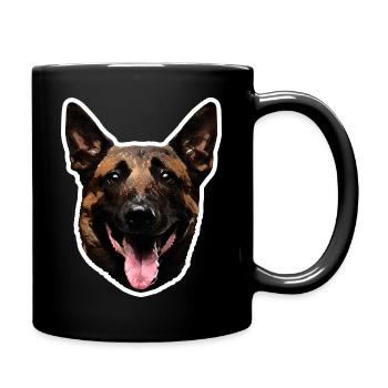 Malinois - Mug uni - noir - Droite