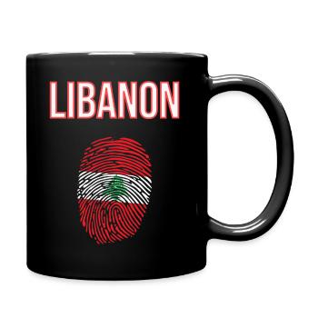 Liban Empreinte digitale - Mug uni - noir - Droite