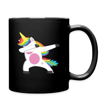 Licorne - Mug uni - noir - Droite