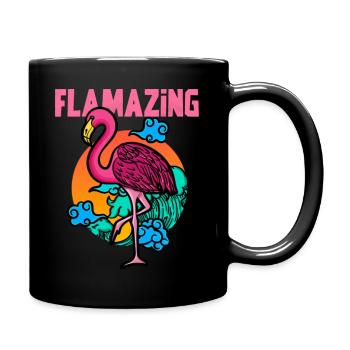 Flamazing Flamingo - Mug uni - noir - Droite