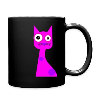 Chat - Mug uni - noir - Droite