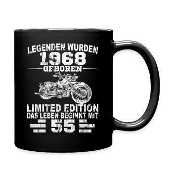 Motorrad Motorsport - Tasse einfarbig - Schwarz - Rechts