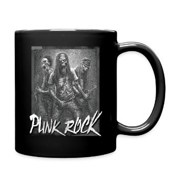 Oi Skinhead / Punk Rock Shirt - Full Colour Mug - black - Right