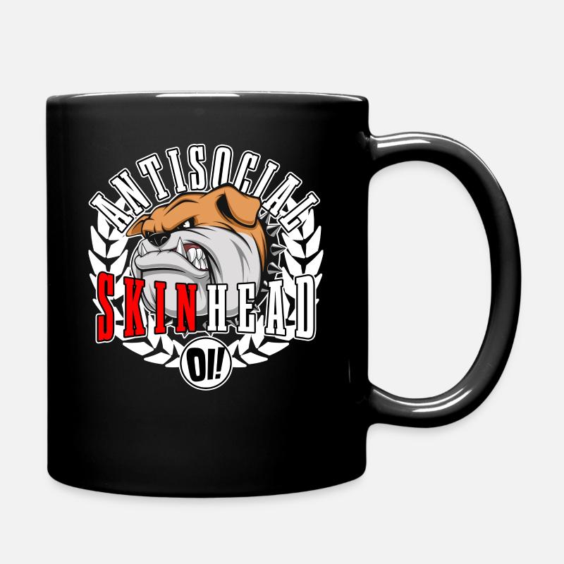 Oi Skinhead Shirt - Tasse einfarbig - Schwarz