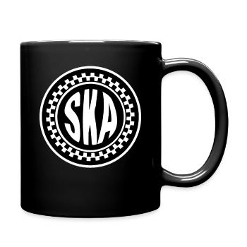 Oi Skinhead / Ska Shirt - Full Colour Mug - black - Right