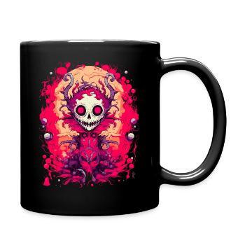Gruselige Halloween-Monster - Tasse einfarbig - Schwarz - Rechts