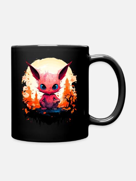 Monstres effrayants d’Halloween - Mug uni - noir