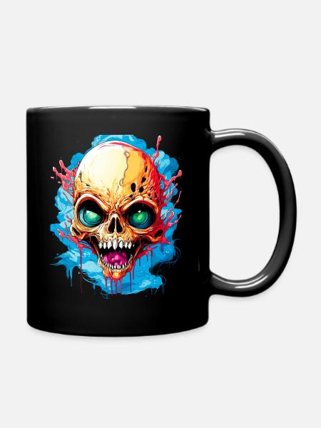 Monstres effrayants d’Halloween - Mug uni - noir