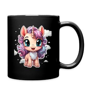 sweet unicorn - Sweet Unicorn - unicorn - Full Colour Mug - black - Right