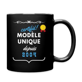 certifié modèle unique depuis 2004 - Mug uni - noir - Droite