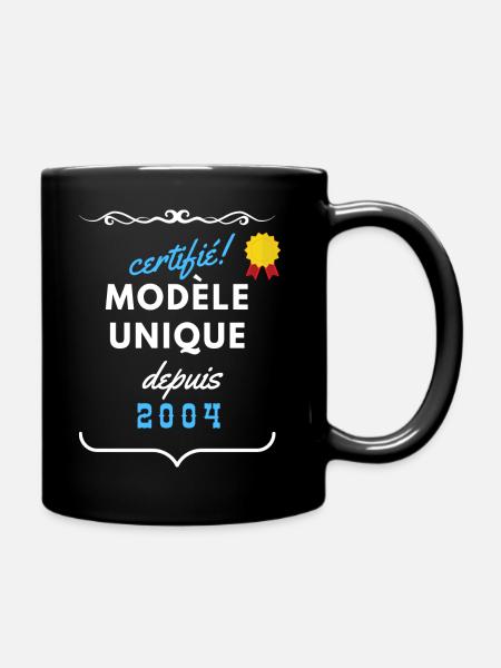 certifié modèle unique depuis 2004 - Mug uni - noir