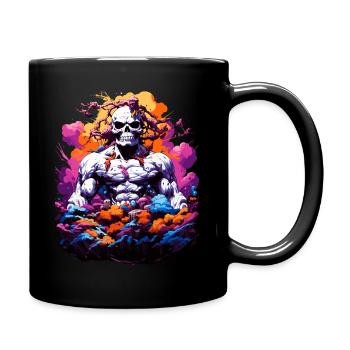 Gruselige Halloween-Monster - Tasse einfarbig - Schwarz - Rechts