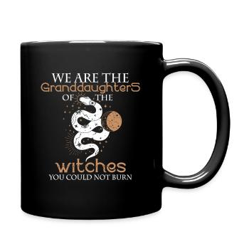 We are the granddaughters of the witches - Tasse einfarbig - Schwarz - Rechts