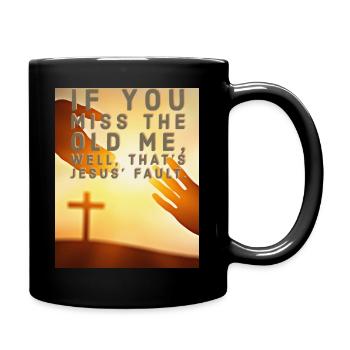 That's Jesus' fault - Full Colour Mug - black - Right