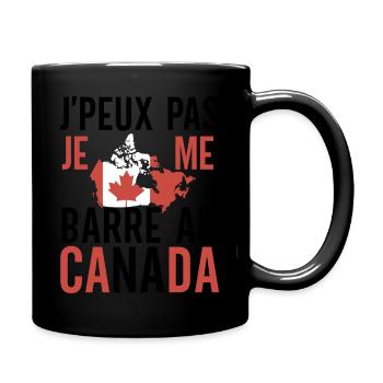 Je peux pas cadeau voyage au canada homme femme - Mug uni - noir - Droite