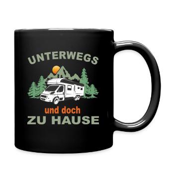 Zelt - Tasse einfarbig - Schwarz - Rechts