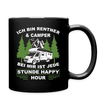 Camping - Tasse einfarbig - Schwarz - Rechts