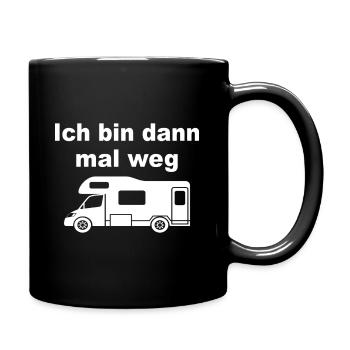 Campingplatz - Tasse einfarbig - Schwarz - Rechts